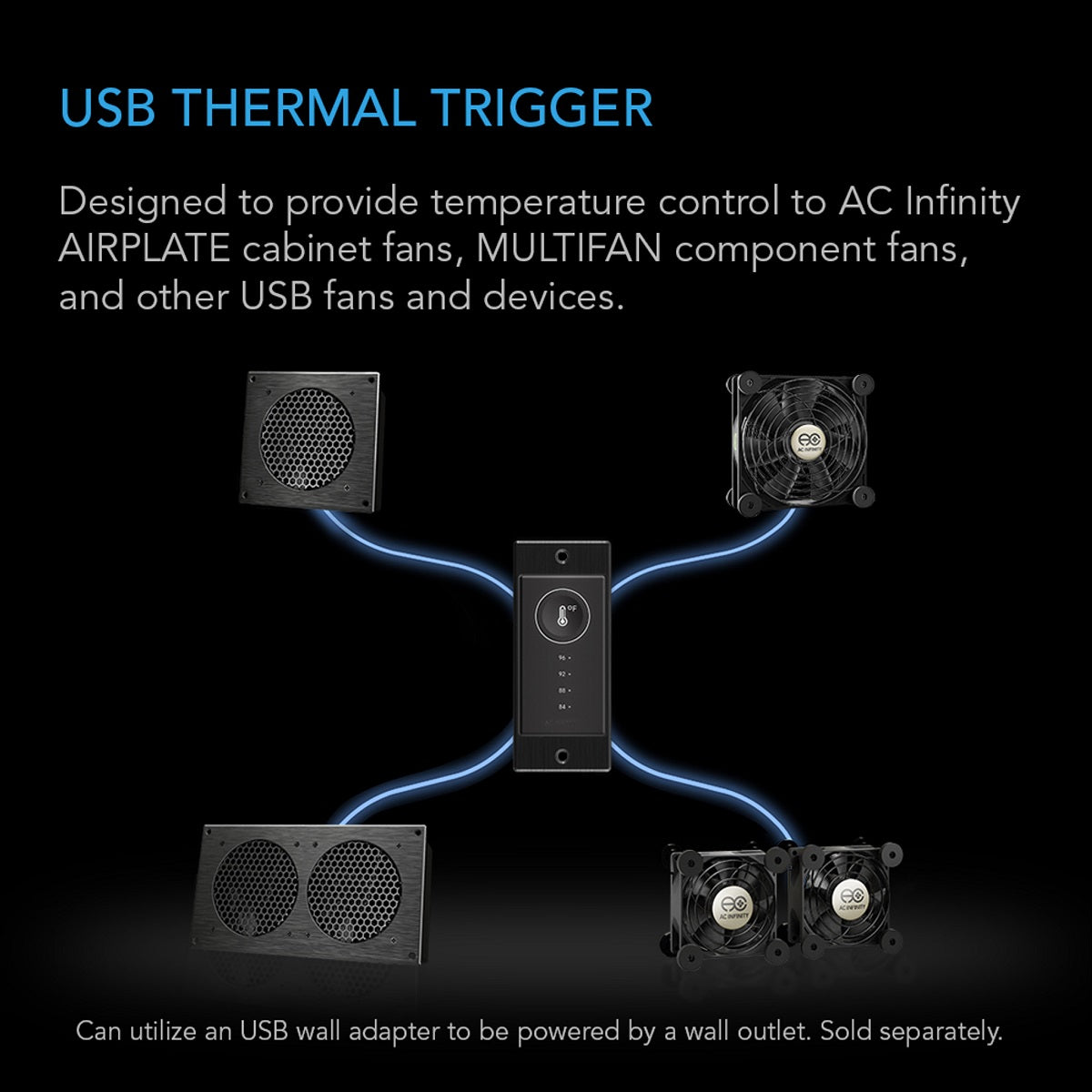 Contrôleur de température pour ventilateurs AC Infinity Controller 1