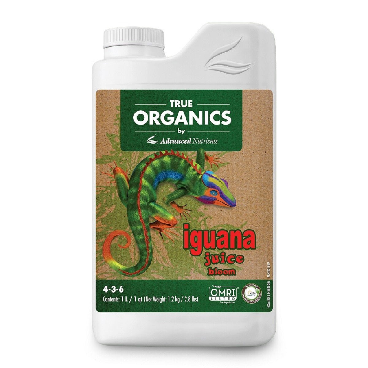 Engrais de floraison Advanced Nutrients True Organics Iguana Juice Bloom 1 litre