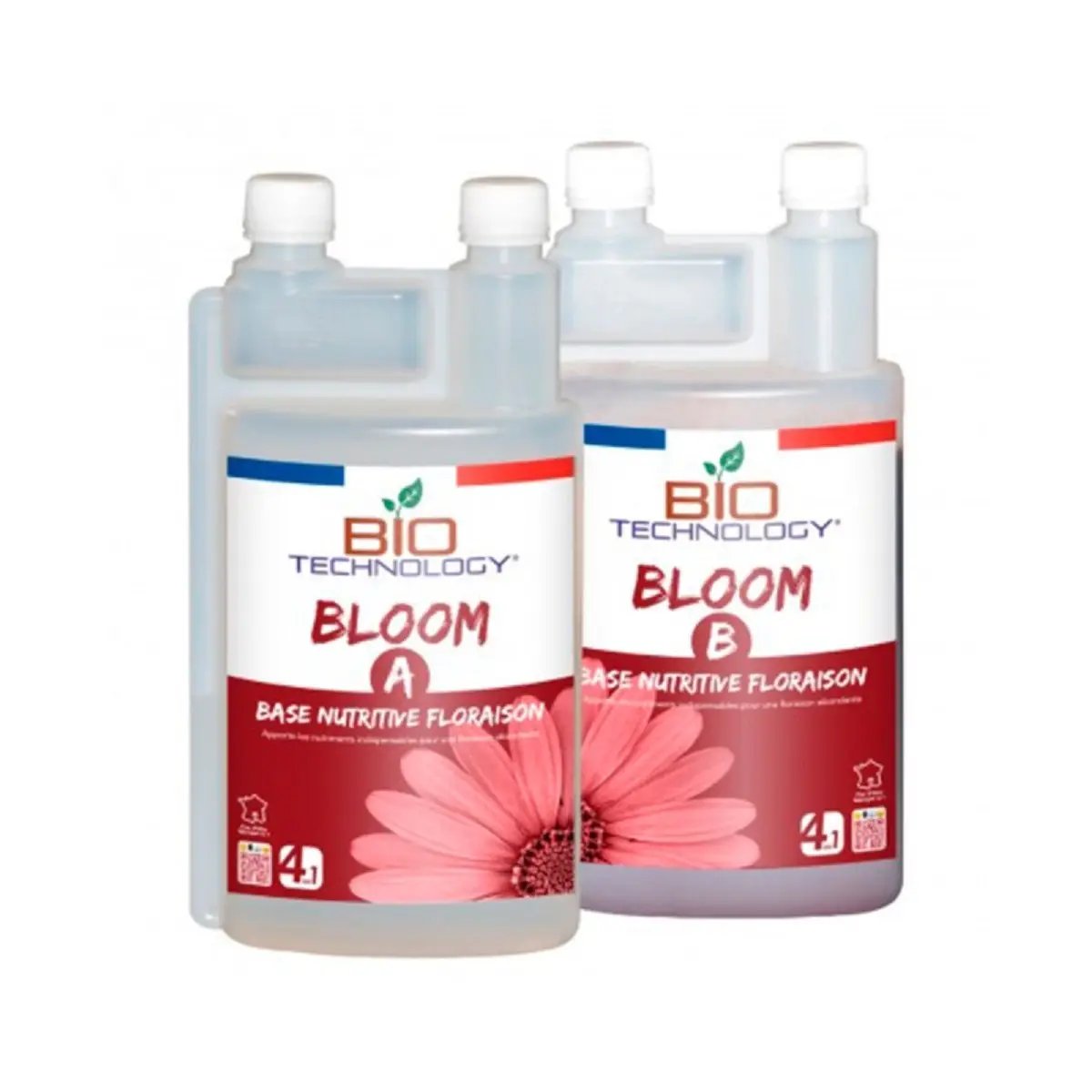 Engrais de floraison organique Bio Technology Bloom A&B 1 litre