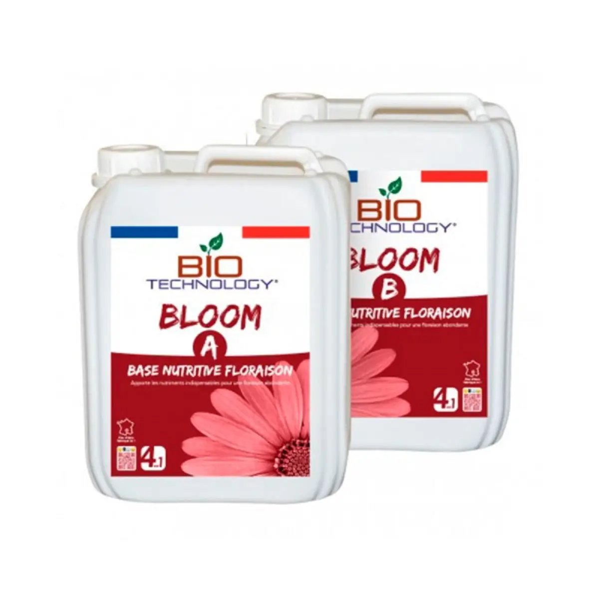 Engrais de floraison organique Bio Technology Bloom A&B 5 litres