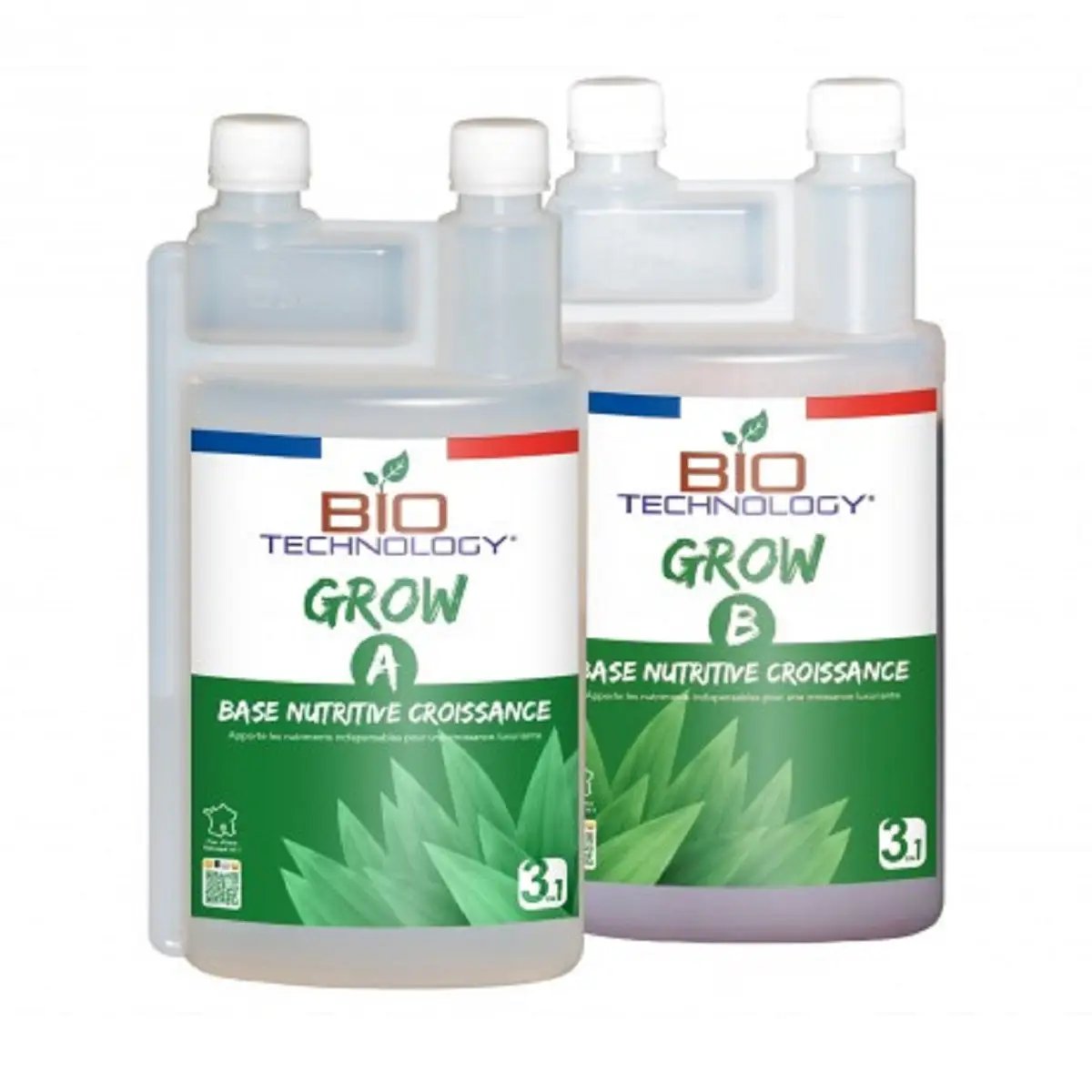 Engrais de croissance Bio Technology Grow A&B 1 litre