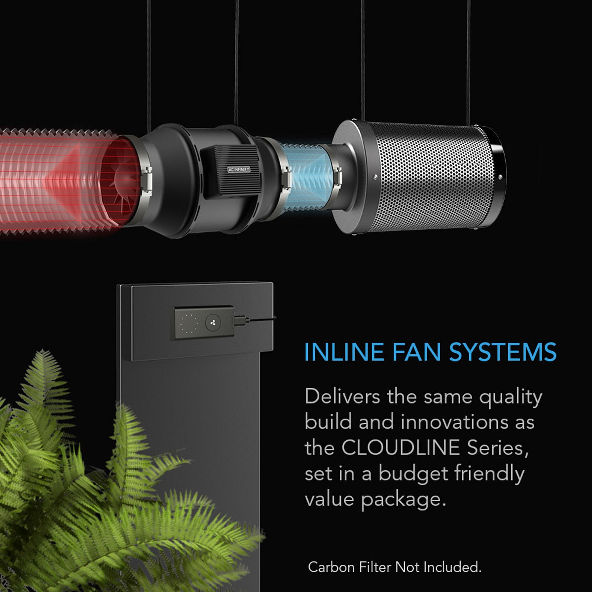 Extracteur d'air silencieux AC Infinity Cloudline A6 150mm