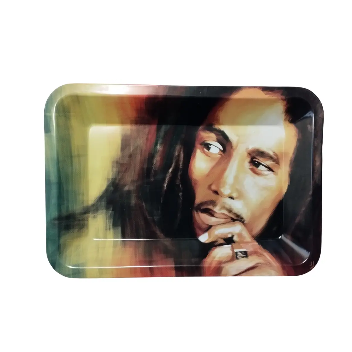Plateau à rouler Bob Marley de 18x12,5cm