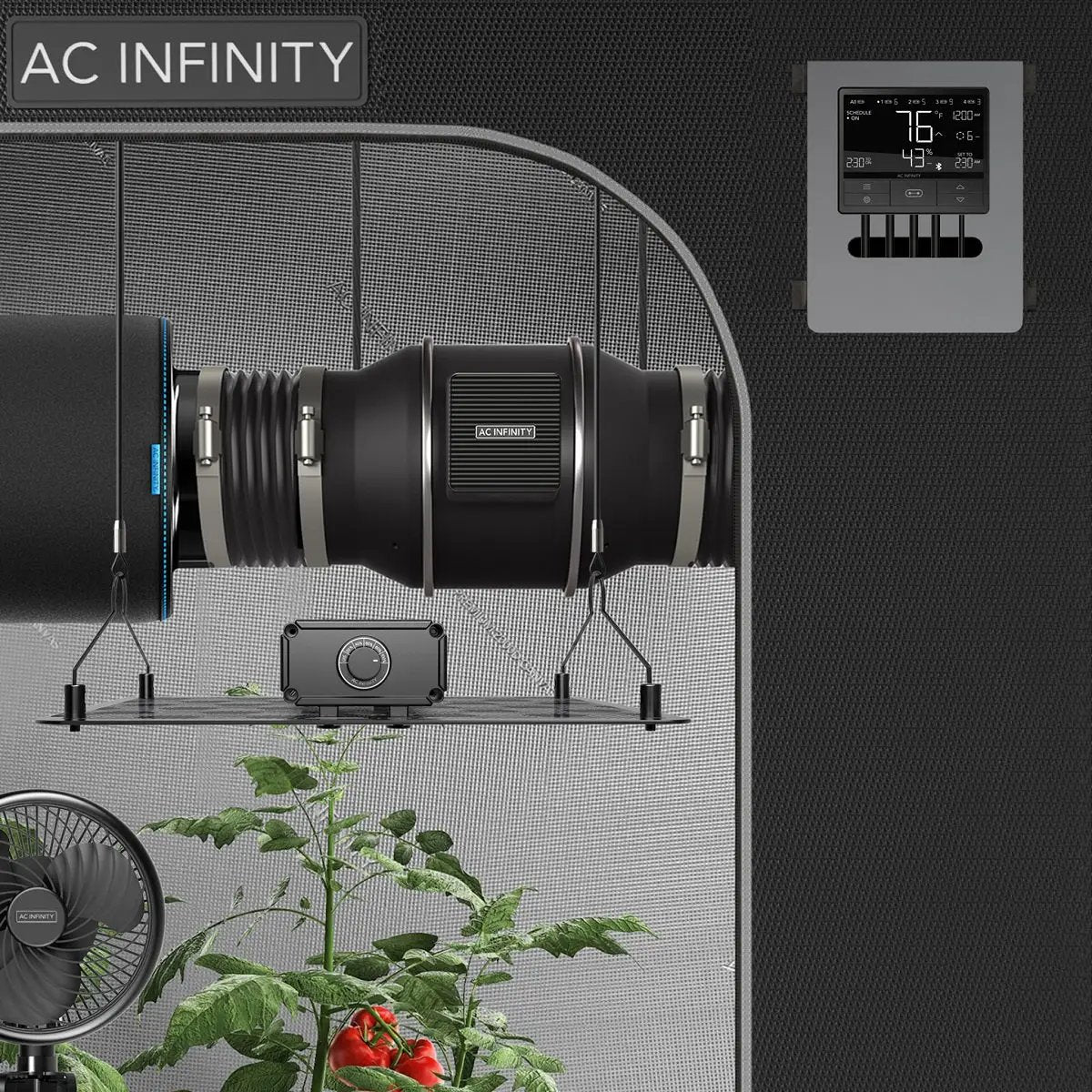 Extracteur silencieux pour culture indoor AC Infinity Cloudline T8