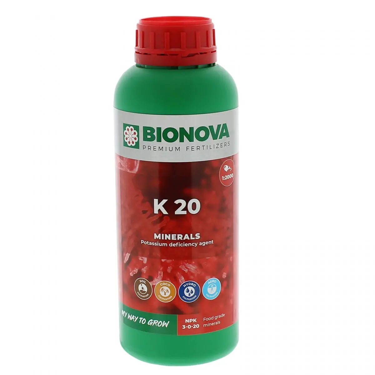 Engrais au potassium Bio Nova K 20 1 litre