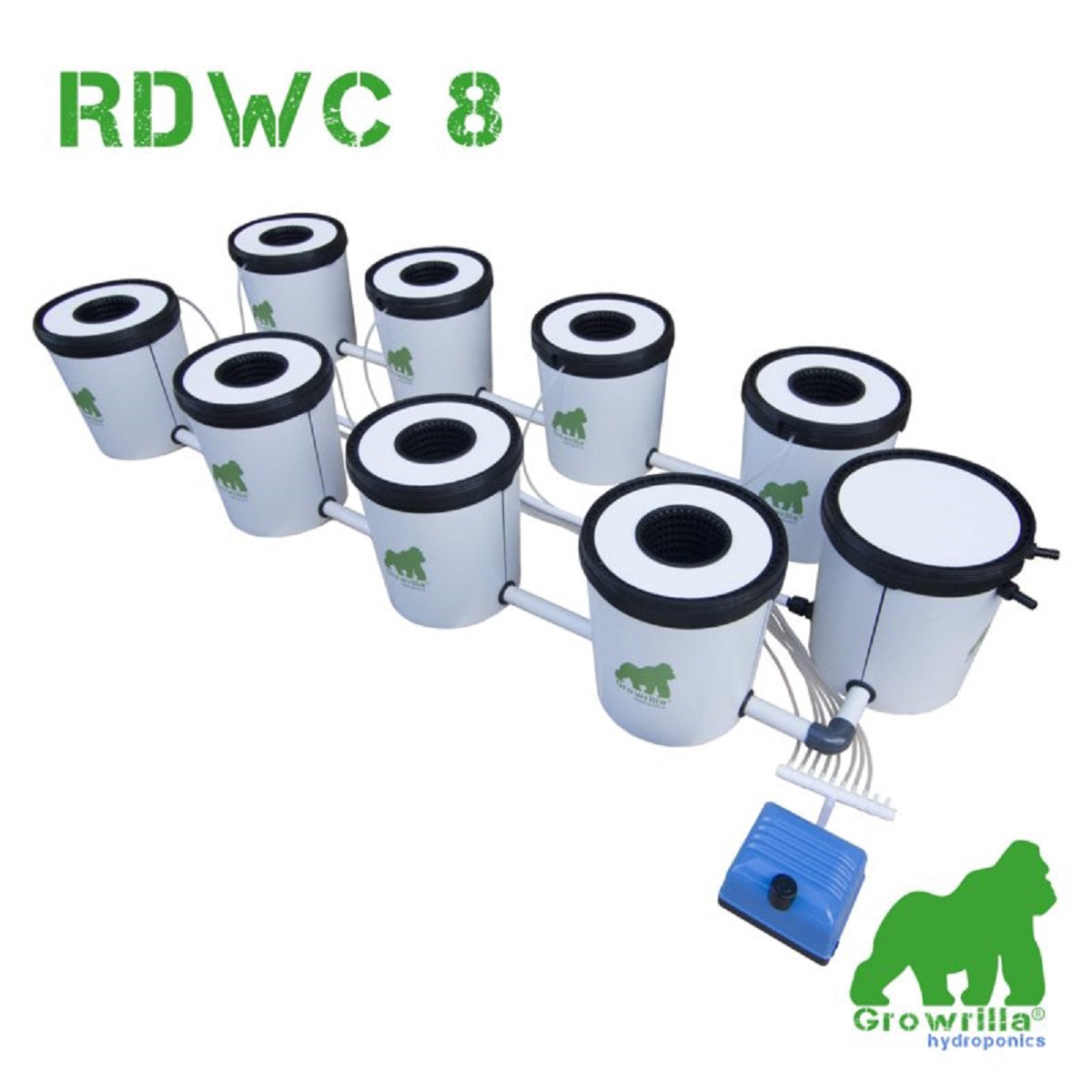 Système de culture hydroponique Growrilla RDWC 8
