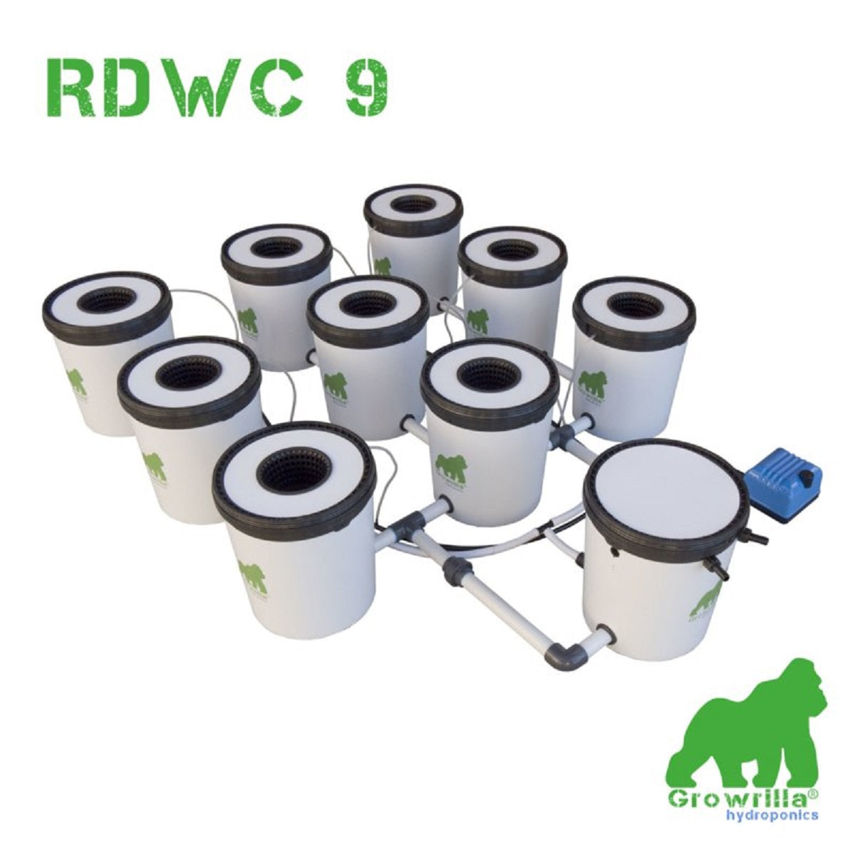 Systeme de sulture hydroponique et aéroponique Growrilla RDWC 9