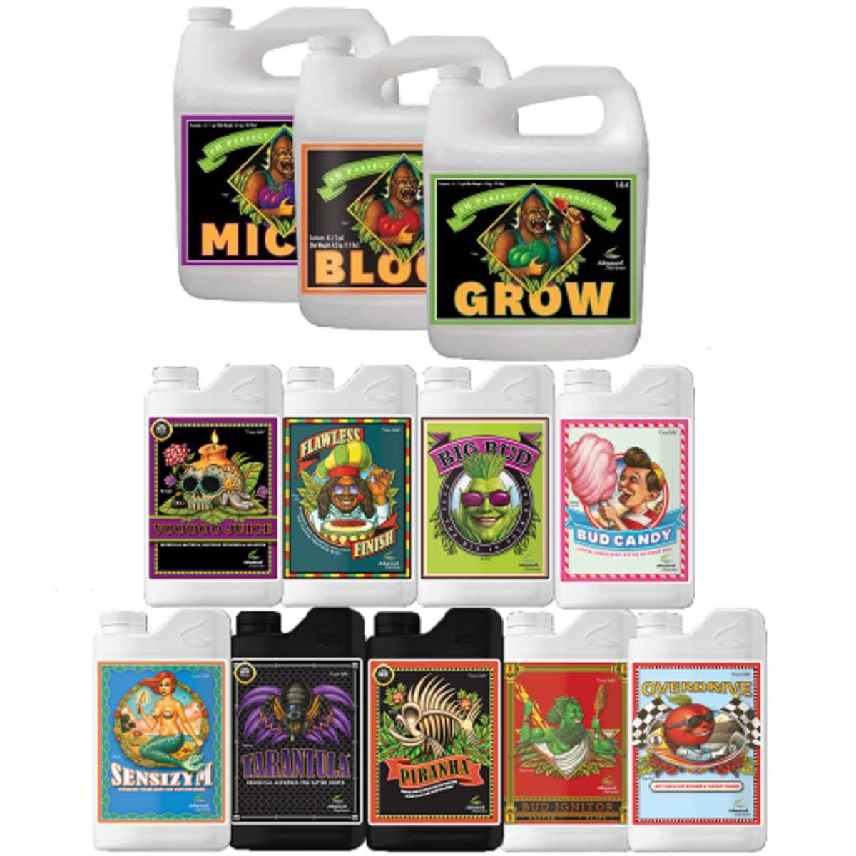 Kit d'engrais Advanced Nutrients PH Perfect Grow Micro Bloom