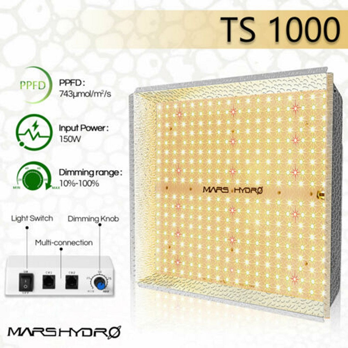 Kit de culture Mars Hydro TS 1000 LED