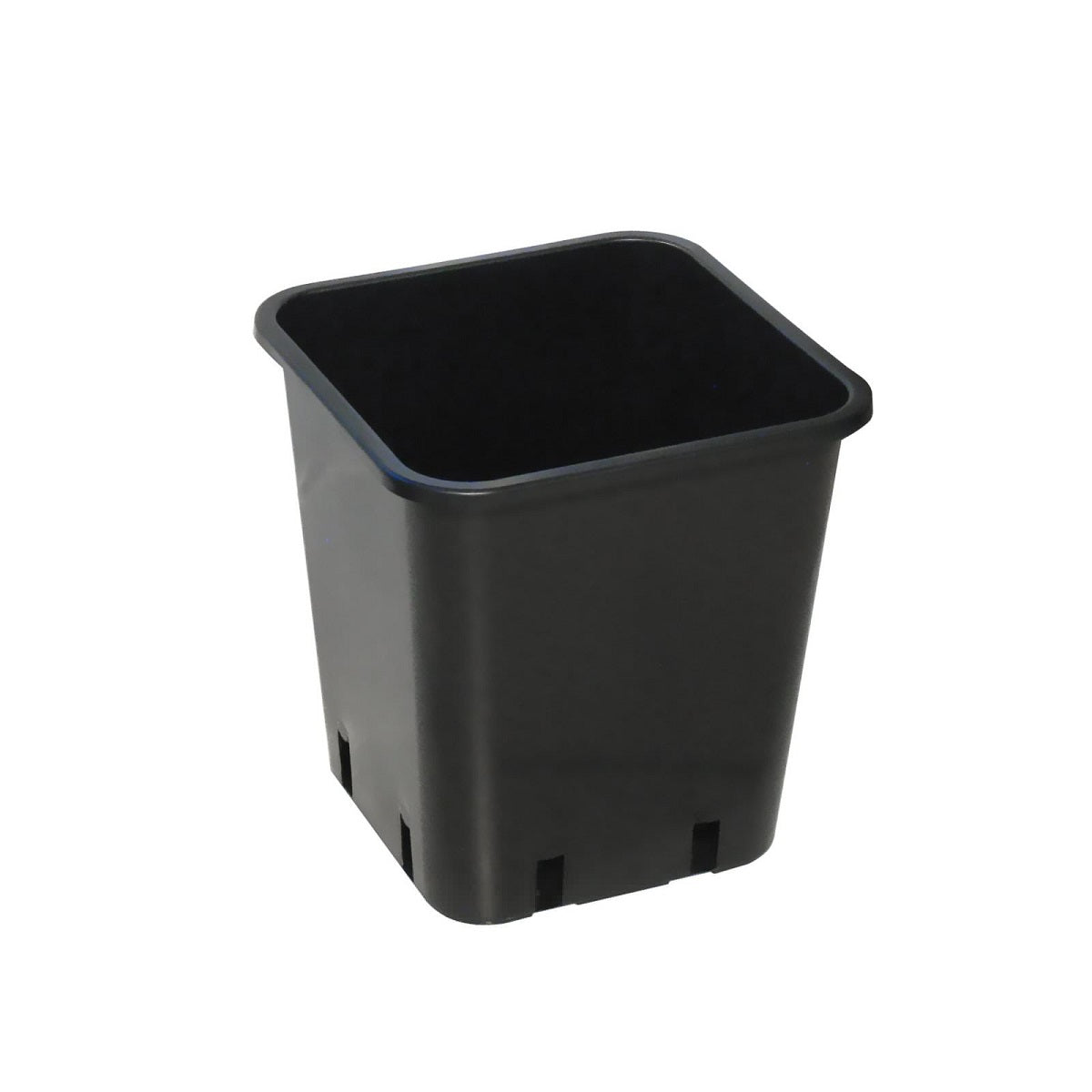 Le pot pour culture indoor et outdoor de 11L en plastique noir carré