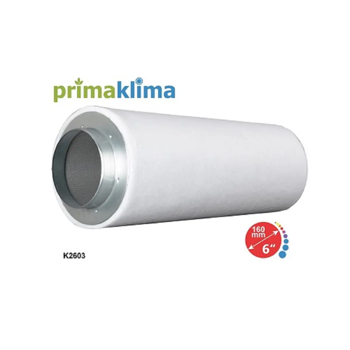 Le filtre à charbon Prima Klima Ecoline 2603 150mm