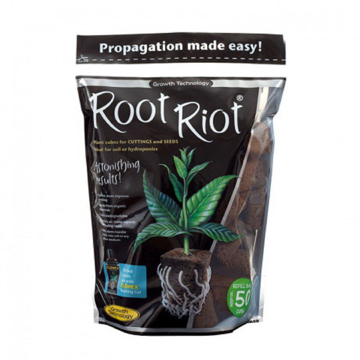 Cubes de germination Root Riot 50Pcs
